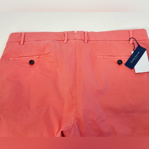 NWT Peter Millar Collection Concorde Garment Dyed Shorts MSPCE CORAL Sz 36‎ $128 - Picture 9 of 10